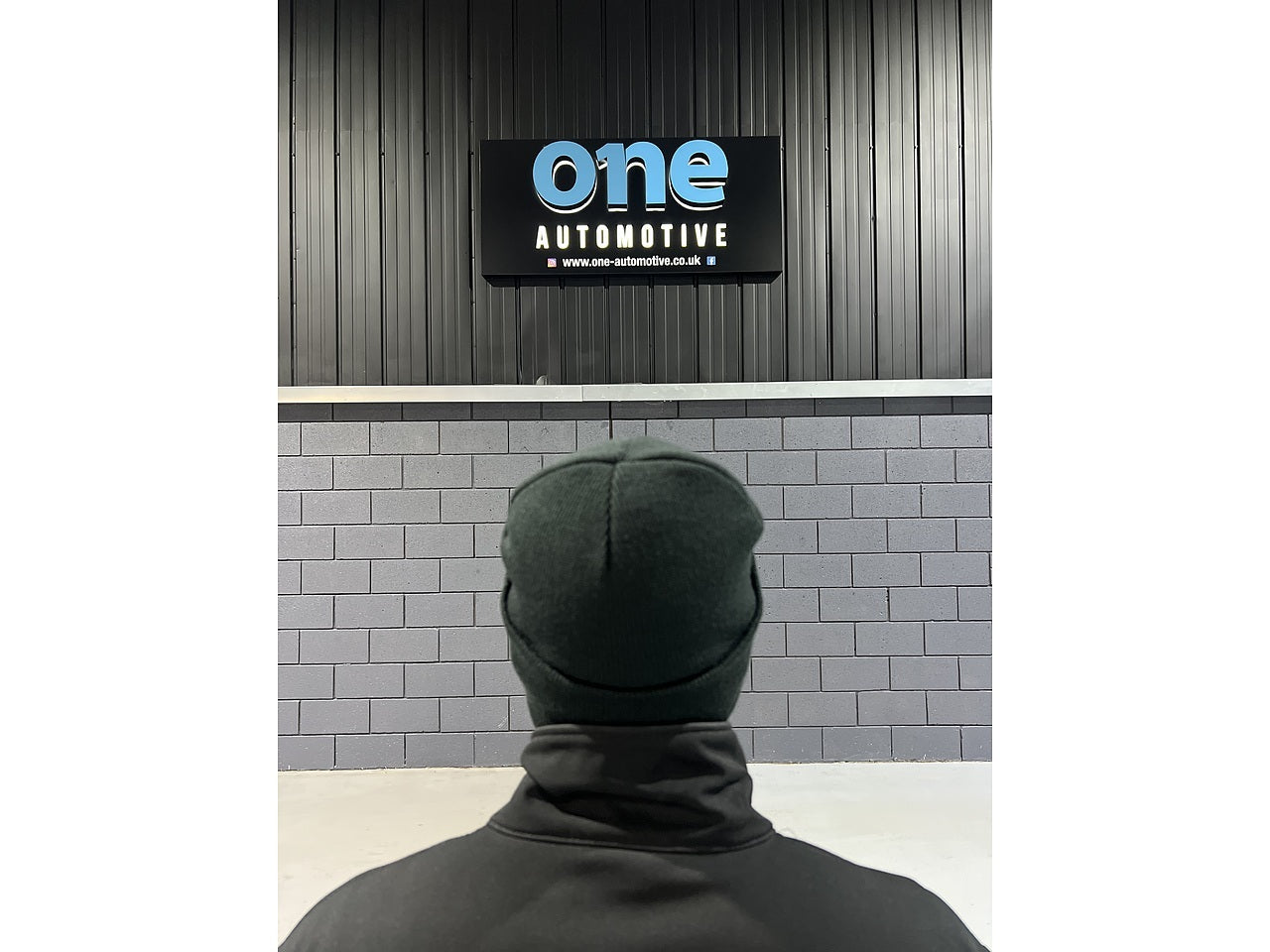 One Automotive Cuffed Beanie – Black