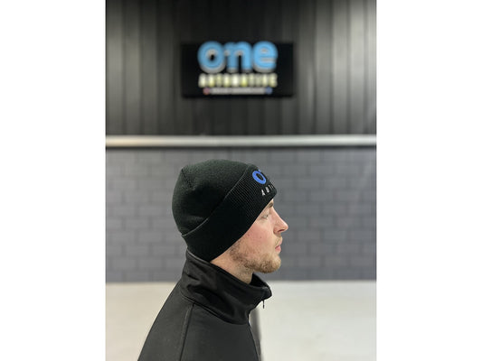 One Automotive Cuffed Beanie – Black