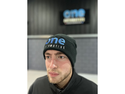 One Automotive Cuffed Beanie – Black