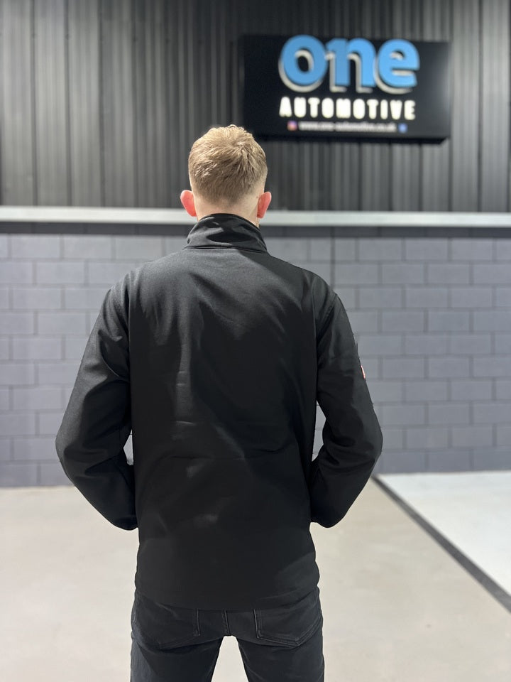 One Automotive 3-Layer Soft Shell Jacket – Black