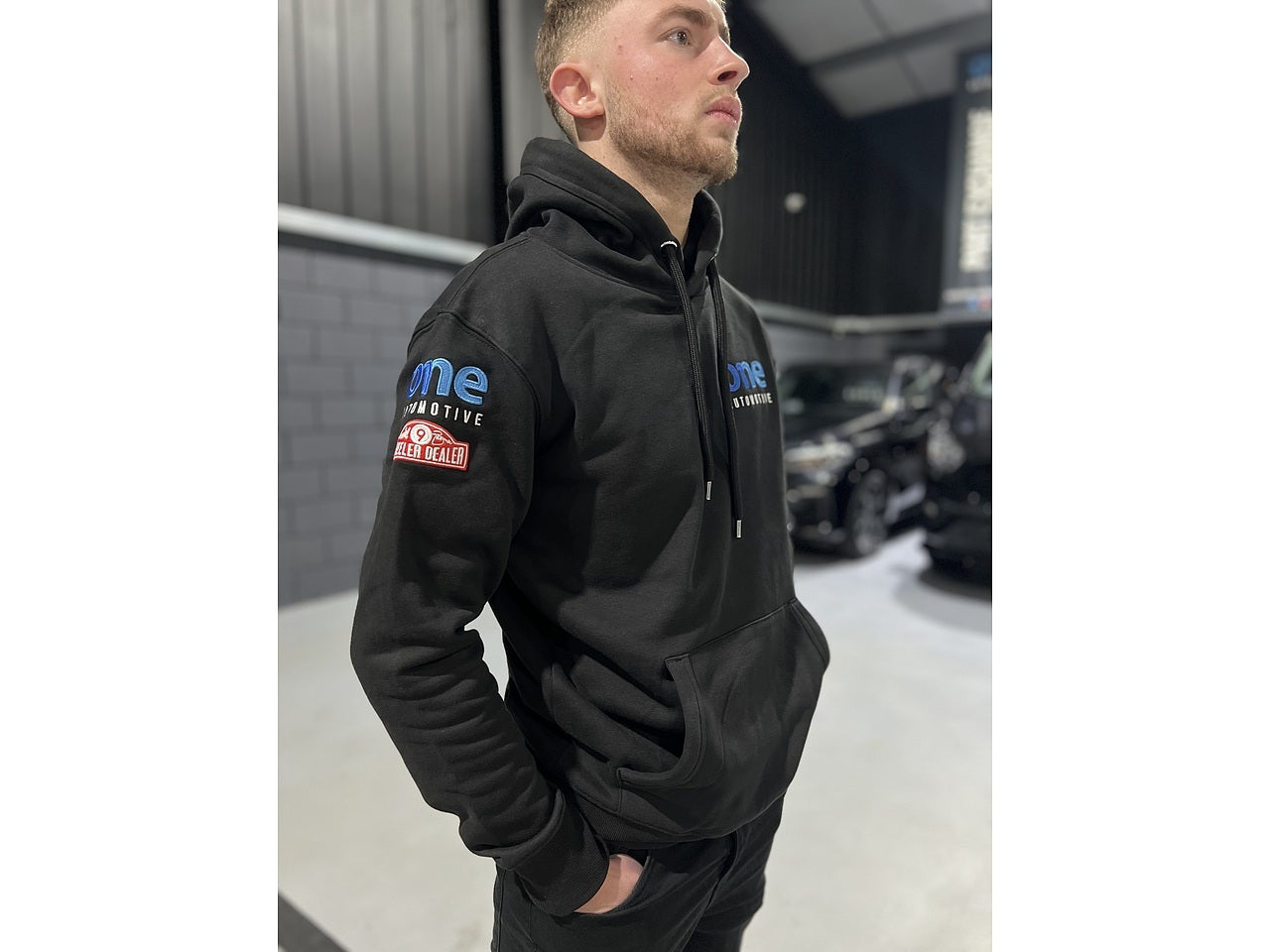 One Automotive Organic Hoodie – Black