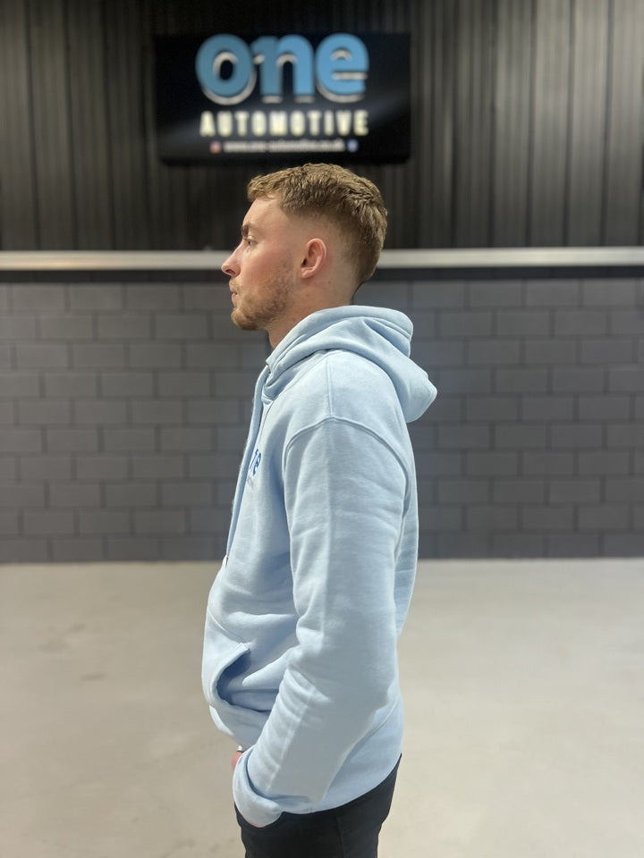One Automotive Organic Hoodie – Blue