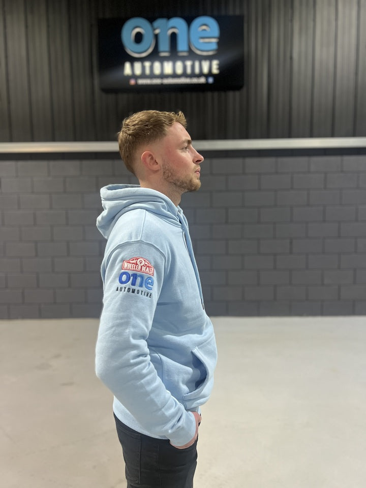 One Automotive Organic Hoodie – Blue