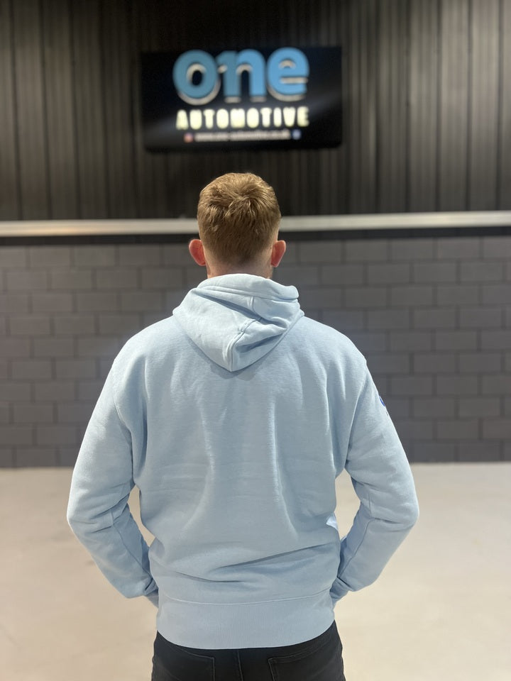 One Automotive Organic Hoodie – Blue